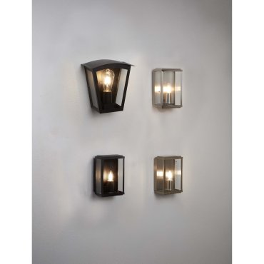 Searchlight Box - Außenwandleuchte - 16 x 25 cm - IP44 - satiniert silber