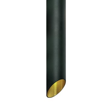 ONE Light Decorative Cut Cylinders - Aufbaustrahler 1L - Ø 6 x 50 cm - schwarz und gold