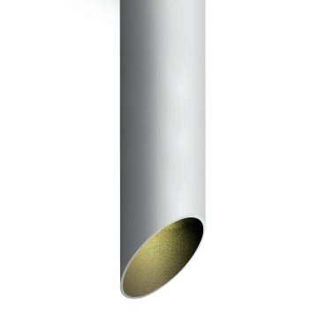 ONE Light Decorative Cut Cylinders - Aufbaustrahler 1L - Ø 6 x 30 cm - weiß und schwarz