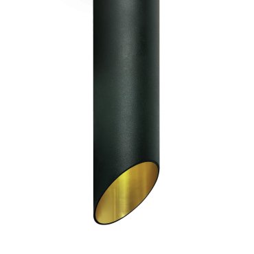 ONE Light Decorative Cut Cylinders - Aufbaustrahler 1L - Ø 6 x 30 cm - schwarz und gold