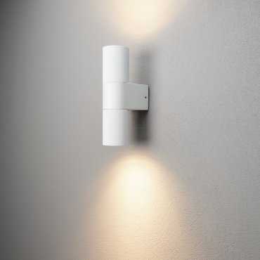 Konstsmide Temi Up/Down - Außenwandleuchte - 6,5 x 11,5 x 23,5 cm - IP54 - weiß