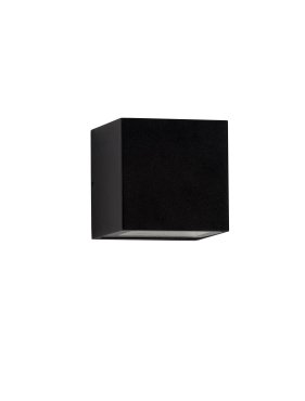 Nova Luce Rob - Außenwandleuchte - 12 x 12 x 12 cm - 11W LED inkl. - IP54 - Sand schwarz