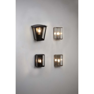 Searchlight Box - Außenwandleuchte - 16 x 25 cm - IP44 - Messing antik