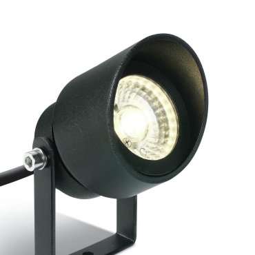 ONE Light Garden Round Spots - Bodenspot auf Erdspieß - Ø 6,7 x 11 cm - 5W LED inkl. - IP65 - anthrazit
