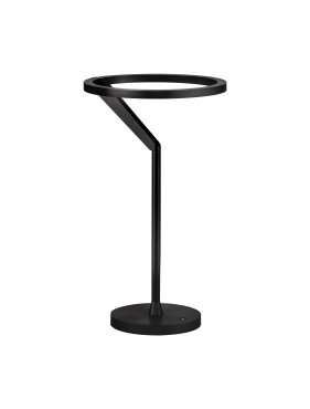Nova Luce Tilia - Tischleuchte - Ø 22 x 38 cm - 16W dimmbar LED inkl. - Sand schwarz