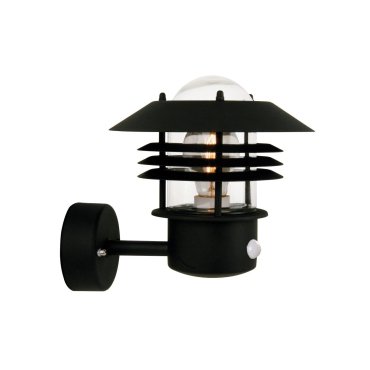 Nordlux Vejers Sensor - Außenwandleuchte mit Bewegungsmelder - 22 x 23 x 26 cm - IP54 - schwarz
