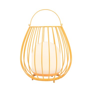 Nordlux Jim To-Go - wiederaufladbare Tischleuchte für den Außenbereich - Ø 28 x 30,3 cm - 3W LED inkl. - IP54 - orange
