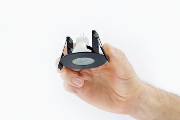 Integral LED mini - Einbaustrahler - Ø 64 mm, Ø 45 mm Einbaugröße - IP65 - schwarz chrom