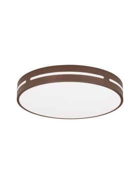 Nova Luce Wheel - deckenleuchte - Ø 45 x 6 cm - 30W LED inkl. - kaffeebraun