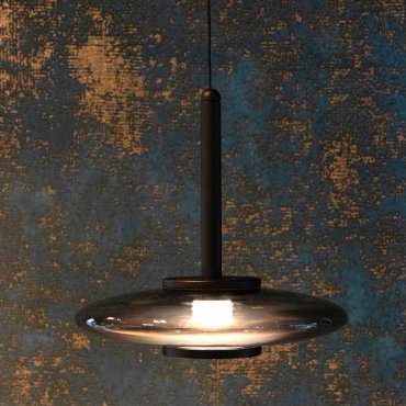 Artdelight Madison – pendelleuchte – Ø 22 x 200 cm – 11W dimmbares LED inklusive – IP20 – schwarz und rauchglas
