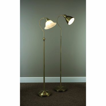 Searchlight Adjustable Floor - Stehleuchte - 140 cm - Messing antik