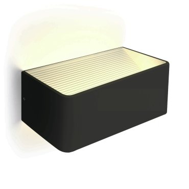 ONE Light Backlight Wall Range - Wandleuchte - 20 x 10 x 8 cm - 6W LED inkl. - schwarz