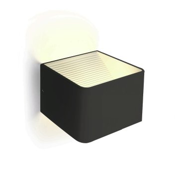 ONE Light Backlight Wall Range - Wandleuchte - 10 x 10 x 8 cm - 6W LED inkl. - schwarz