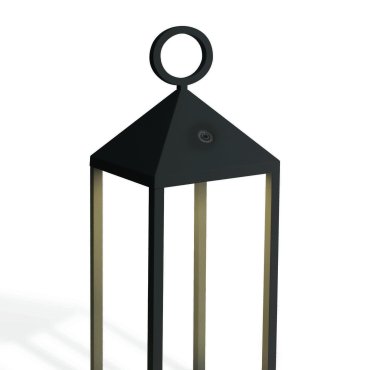 ONE Light Rechargeable Path Light - Stehleuchte - 14 x 14 x 46 cm - 3W LED inkl. - IP54 - schwarz