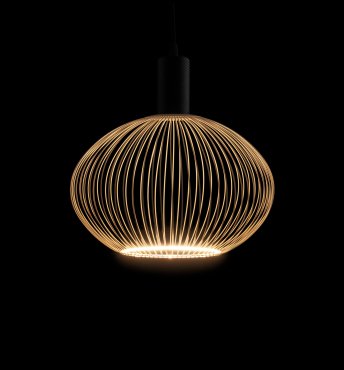 Segula Floating Globe Filo LED Oval - Ø 30 cm - E27 - 6W dimmbar - 2200K - Wüstensand