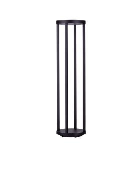 Nova Luce Optus - Gartenpfosten - Ø 20,5 x 80 cm - 9W LED inkl. - IP65 - dunkel anthrazit