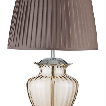 Searchlight Elina - Tischleuchte - 69 cm - braun und bernsteinfarben