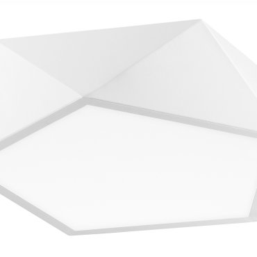 Nova Luce Darius - Deckenleuchte - 40 x 40 x 10 cm - matt weiß