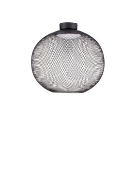 Nova Luce Kinetic - Deckenleuchte - Ø 50 x 50 cm - 24W LED inkl. - matt schwarz