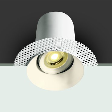 ONE Light Fire Rated GU10 Range - Einbaustrahler - Ø 125 mm, Ø 85 mm Einbaugröße - weiß