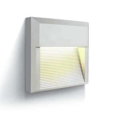 ONE Light Outdoor Dark Lights - Außenwandleuchte - 19,7 x 5,2 x 19,7 cm - 8W LED inkl - IP65 - weiß
