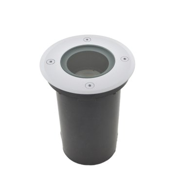Leuchtenkönig Hades - runder Bodenspot für den Außenbereich - Ø 110 mm, Ø100 mm versenkt - IP67 - weiß