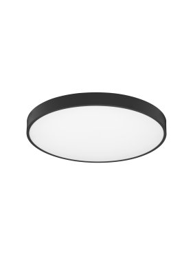 Nova Luce Perfect Profile - Deckenleuchte mit Fernbedienung (inkl.) - Ø 60 x 10 cm - 40W dimmbare LED inkl. - 2700K-6000K - schwarz