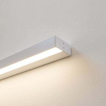 Leuchtenkönig Wall Line - Wandleuchte - Profil 3,3 x 7 cm - 19,2W LED pro Meter - weiß - LED-Strip und Treiber IP65