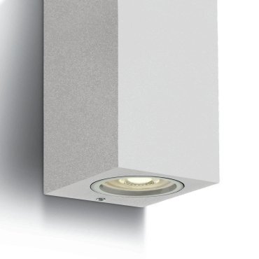 ONE Light GU10 Outdoor Cube Lights - Außenwandleuchten - 7 x 7,7 x 16,5 cm - IP65 - weiß