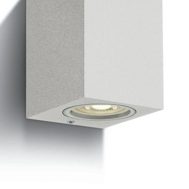 ONE Light GU10 Outdoor Cube Lights - Außenwandleuchten - 7 x 7,7 x 10 cm - IP65 - weiß