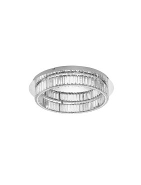Nova Luce Aurelia - deckenleuchte - Ø 60 x 12 cm - 41W dimmbare LED inkl. - chrom