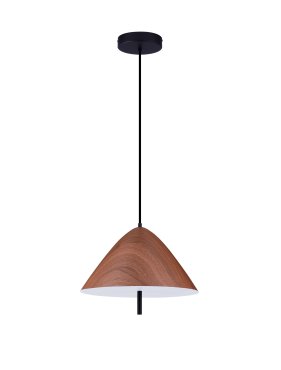Nova Luce Oros - Hängelampe - Ø 40 x 150 cm - 17W LED inkl. - sandgestrahltes Holz