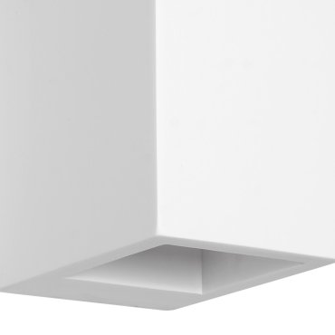 Nova Luce Sandro - Wandleuchte - 12 x 10 x 15 cm - weißer Gips
