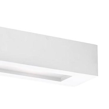 Nova Luce Otello - Wandleuchte - 22 x 9,5 x 7 cm - weißer Gips