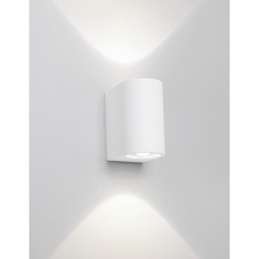 Nova Luce Sandro - Wandleuchte - 10 x 12 x 15 cm - weißer Gips