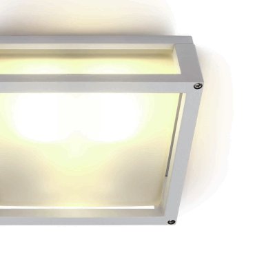 ONE Light Outdoor E27 Square - Decken-/Wandleuchte für den Außenbereich - 25 x 25 x 9,5 cm - IP54 - weiß