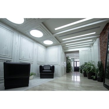 ONE Light Round Recessed Panels Die Cast - Deckenleuchte - Ø 42 x 2 cm - 40W LED inkl. - IP40 - weiß - warmweiße Lichtfarbe
