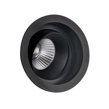 Maxlight Hiden - Einbaustrahler - Ø 95 mm, Ø 90 mm Einbaumaß - inkl. 10W LED - schwarz