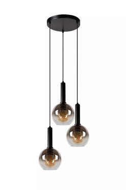 Lucide Marius - Pendelleuchte - Ø 48,5 x 150 cm - rauchschwarz
