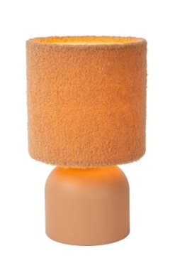 AUSSTELLUNGSSTÜCK - Lucide Woolly - Tischleuchte - Ø 16 x 28 cm - ockergelb