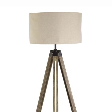 Searchlight Easel - Stehleuchte - 144,5 cm - cremefarbenes Leinen