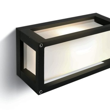 ONE Light Outdoor E27 Square - Außenwandleuchte - 25 x 9,5 x 12,5 cm - IP54 - schwarz