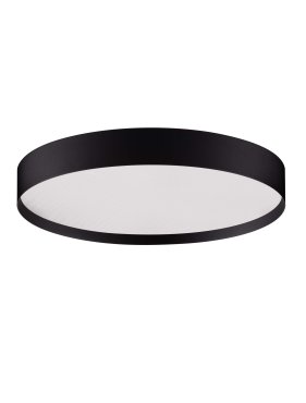 Nova Luce Roi - Deckenleuchte - Ø 40 x 8,5 cm - 37W dimmbar LED inkl. - Sand schwarz