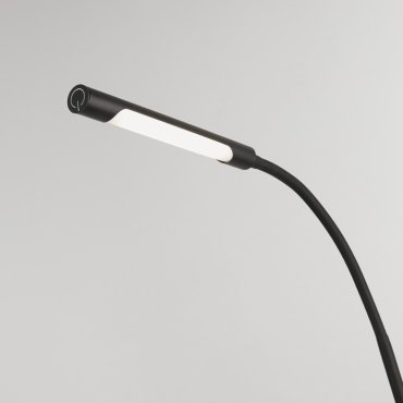 Searchlight Schwanenhals - Wiederaufladbare Leselampe - Ø 23 x 162 cm - 3W dimmbare LED inkl - schwarz