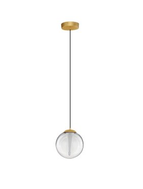 Nova Luce Galeo - Hängelampe - Ø 22 x 209 cm - 7W dimmbar LED inkl. - Sandgold