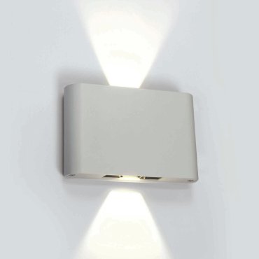 ONE Light Outdoor Slim Range - Außenwandleuchte - 18 x 4,2 x 11,5 cm - 2 x 6W LED inkl. - IP54 - weiß