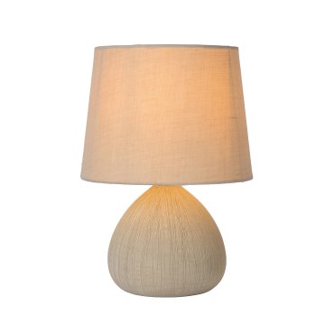 Lucide Ramzi - Tischleuchte - Ø 18 x 26 cm - beige