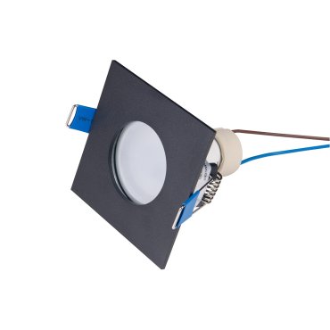 Maxlight Square - Einbaustrahler - 80 x 80 mm, Ø 68 mm Einbaumaß - IP44 - schwarz