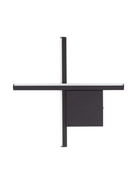 Nova Luce Cross - wandleuchte - 30 x 30 x 4 cm - 10W LED inkl. - Sand schwarz