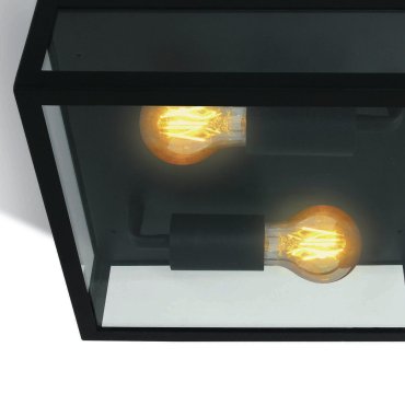 ONE Light Romantic Outdoor - Außen-Deckenleuchte - 28 x 28 x 10 cm - IP43 - schwarz